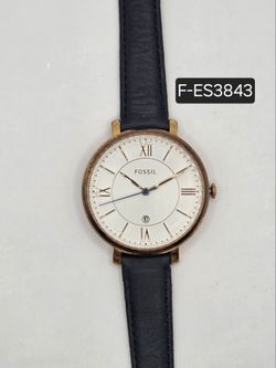 Fossil  Women's  Watch Gold-Tone Leather Strap New Battery  🔋😎✅️