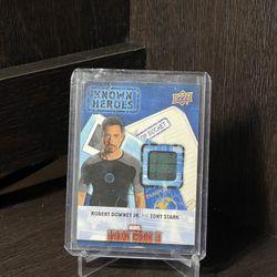 Robert Downey Jr as Tony Stark Memorabilia Card. Captain America Civil War - Iron Man 3