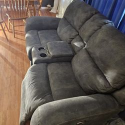 2 Sets of Recliner Sofas 
