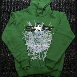 Dark Green Spider Hoodie