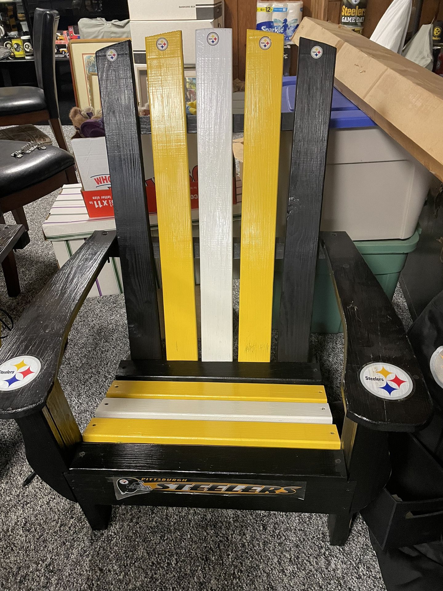 Pittsburgh Steelers Hand Painted Wooden Adirondack Chair 