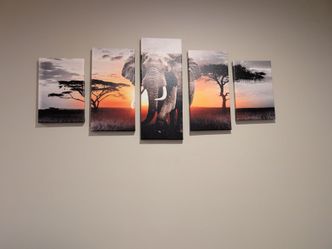 Elephant canvis painting