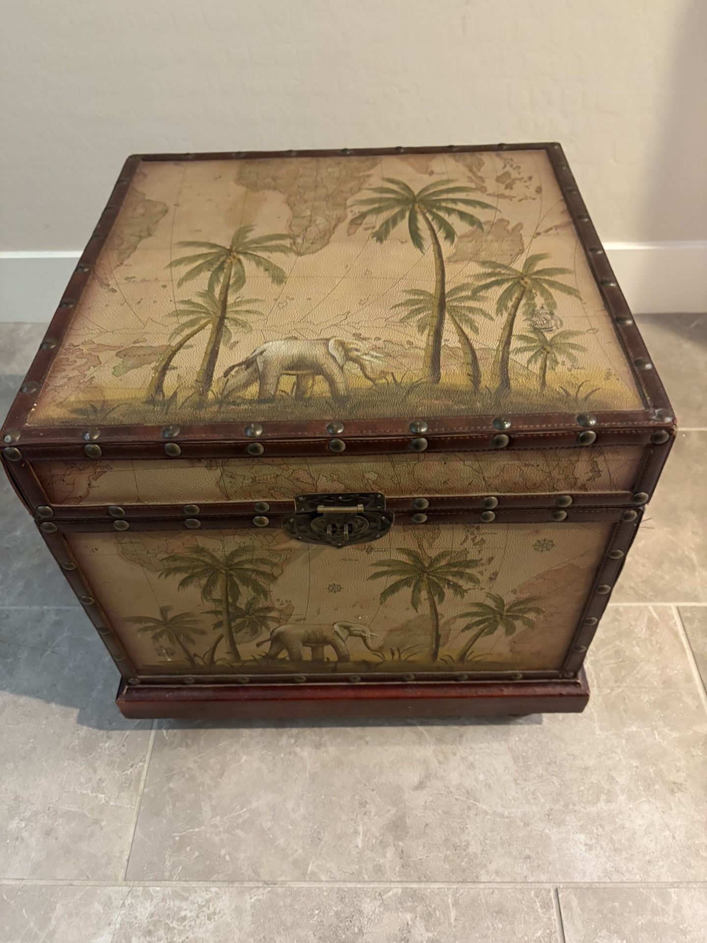 Small, Unique End Table With Storage