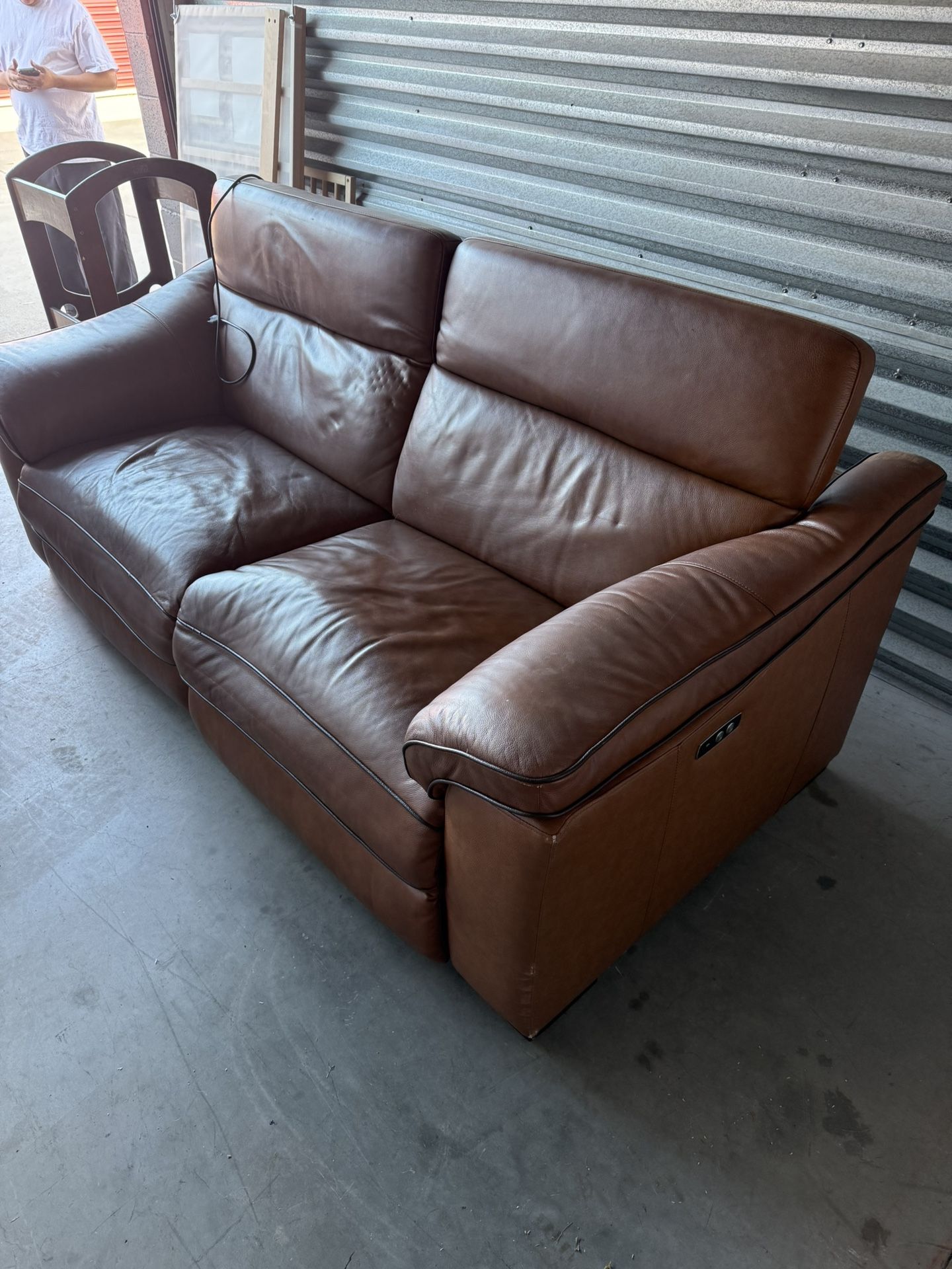 Jerome’s Reclining Leather Couch 