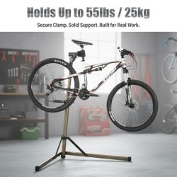 BikeHand Bike Repair Stand - Home Portable Bicycle Mechanics Workstand - for Mountain MTB Road Bikes