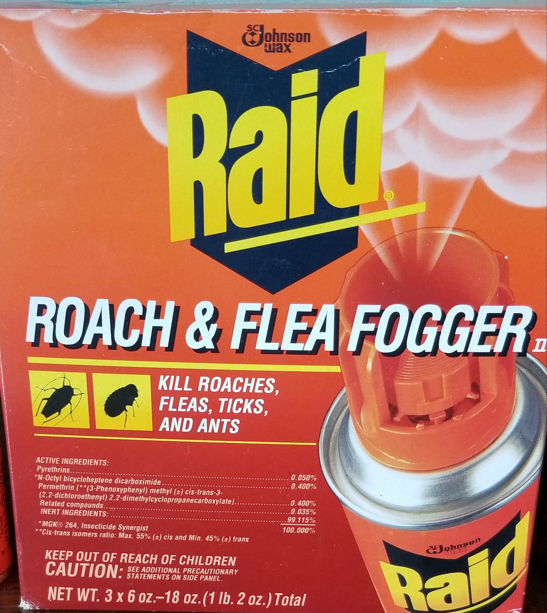 New Raid foggers [5] 6 oz cans