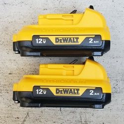 Dewalt 12v Batteries 2.0 Ah Brand New Price For Both