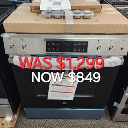 GE 30" SLIDE IN FRONT CONTROL GAS RANGE WITH CRISP MODE 