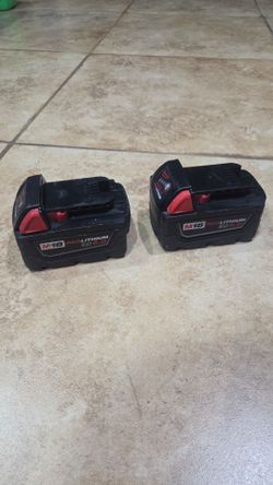Milwaukee battery used  5.0 for both exelent condition