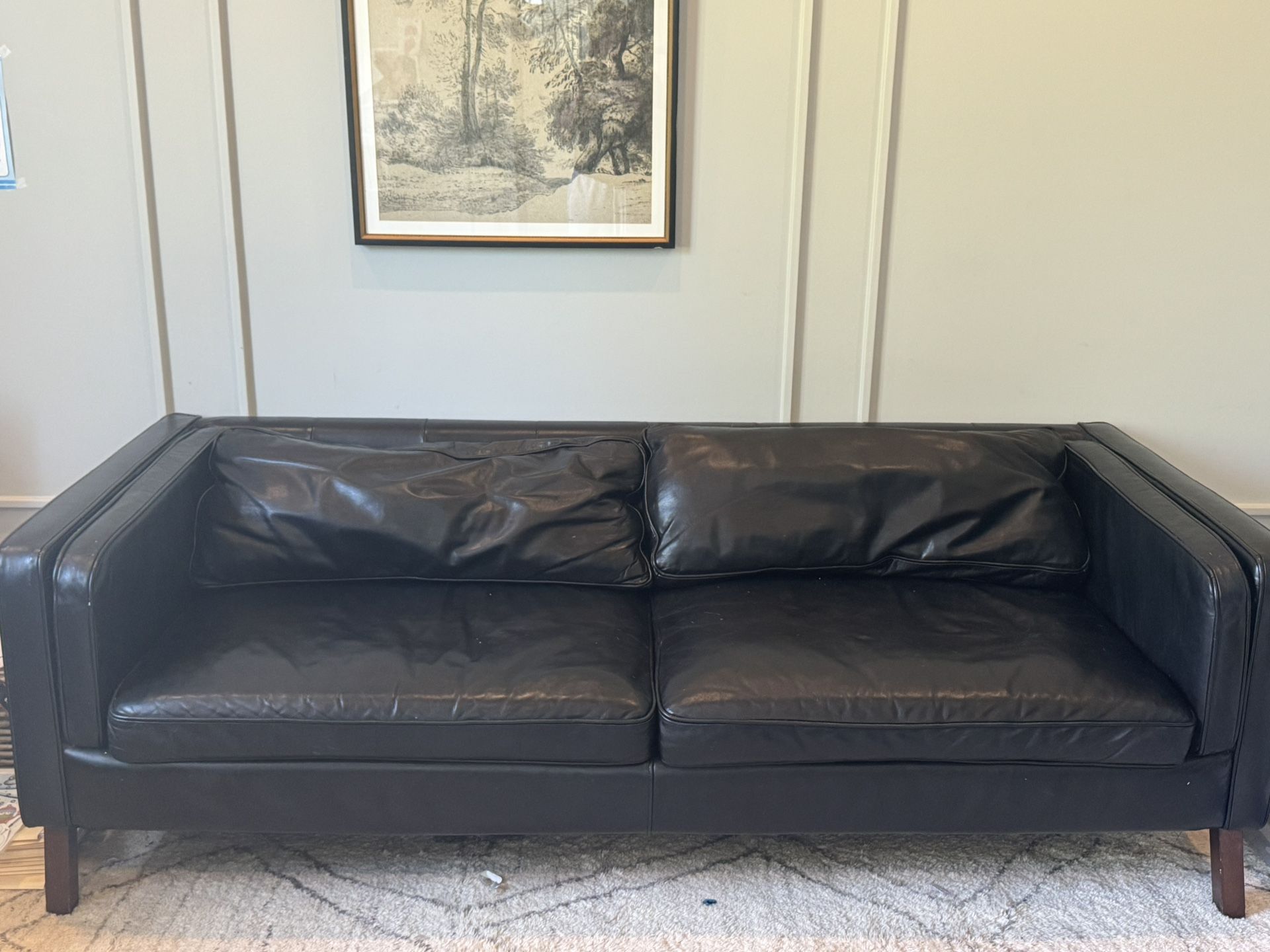 Jake Pottery barn Sofa -Leather