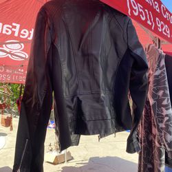 Express Black Leather Jacket (large)
