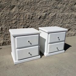White Bedroom Nightstands Set!