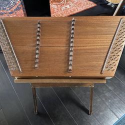 Vintage Dulcimer w/ Handle + Stand 