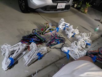 25 clothes hangers