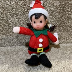 Target Wondershop Girl Elf Ornament 8”Plush Fabric NWT