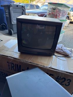 14 inch Sharp CRT Television Vintage Small Screen TV