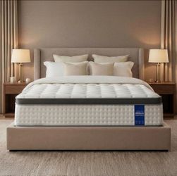 Queen Size Mattress,12 Inch Hybrid Queen Mattress in a Box with Memory Foam and Zoned Support Spring,Motion Isolation,Medium Firm,CertiPUR-US.