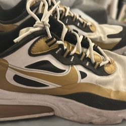 Black/Gold Nike 270 Air Reacts