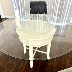 Premium Classic Glass Dining Table 