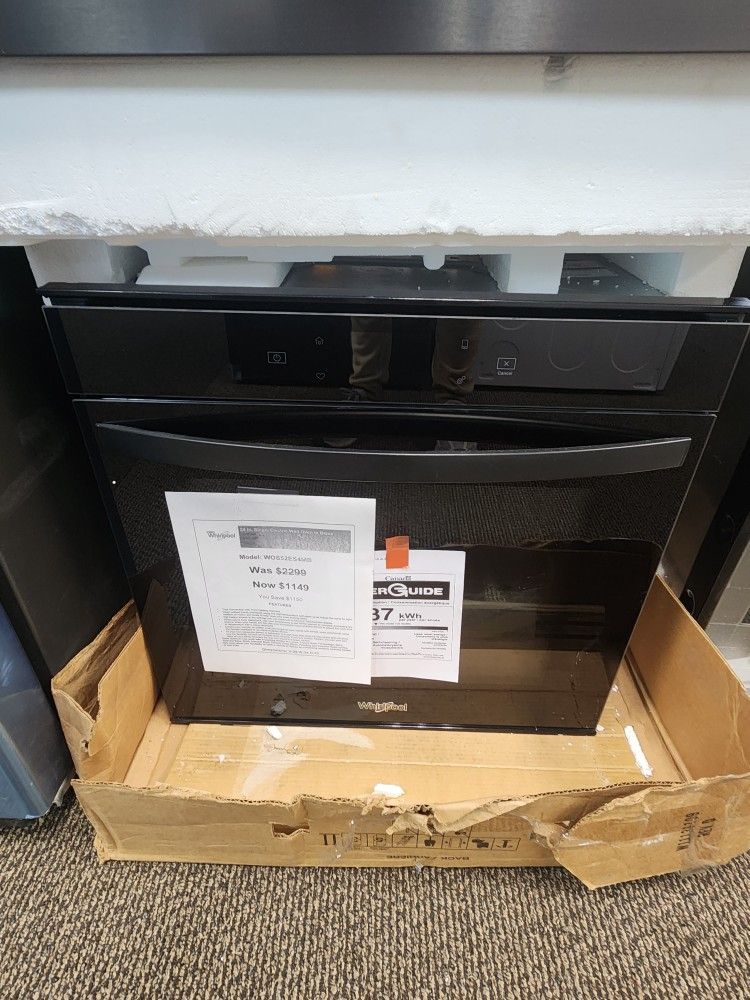 24 in. Single Electric Wall.Oven in Black
