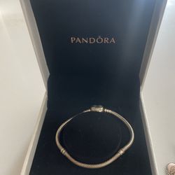 Pandora Bracelet With 3 Charms