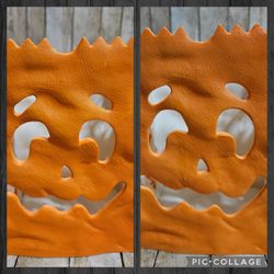 Pair Of Partylite Halloween Jack O Lanterns