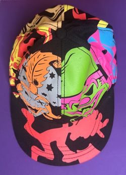 Vintage 2009 Insane Clown Posse Hat ICP Tom Wood All Over Print Tekflex Cap