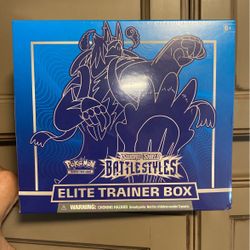 Battle Styles Elite Trainer Box (Blue) Factory Sealed