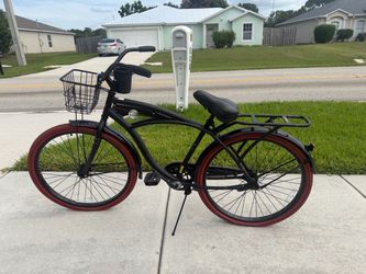 Huffy Cruiser Bike with Basket & Rear Rack (Good Condition)
