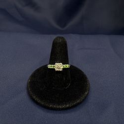 14KWG Fancy Yellow Diamond Ring 