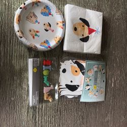 Dog themed kids birthday party decor