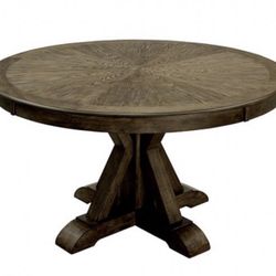 54” Light Oak Dining Table Only Brand New In Box
