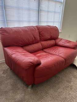 2 Red Sofas