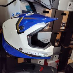 Fly Racing Motocross Helmet Blue White DOT approved brand new