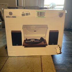Vinyl Record Player Hi-Fi System Bluetooth Turntable Players Stereo Speaker