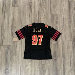 Women’s San Francisco 49ers Rivalry Nick Bosa Stitched Jersey, S To 2xl 