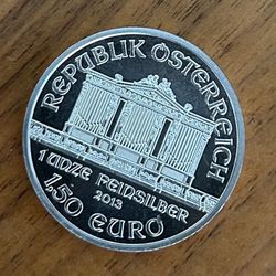 Silver Coins- Wiener Philharmoniker .999 Pure silver 2013