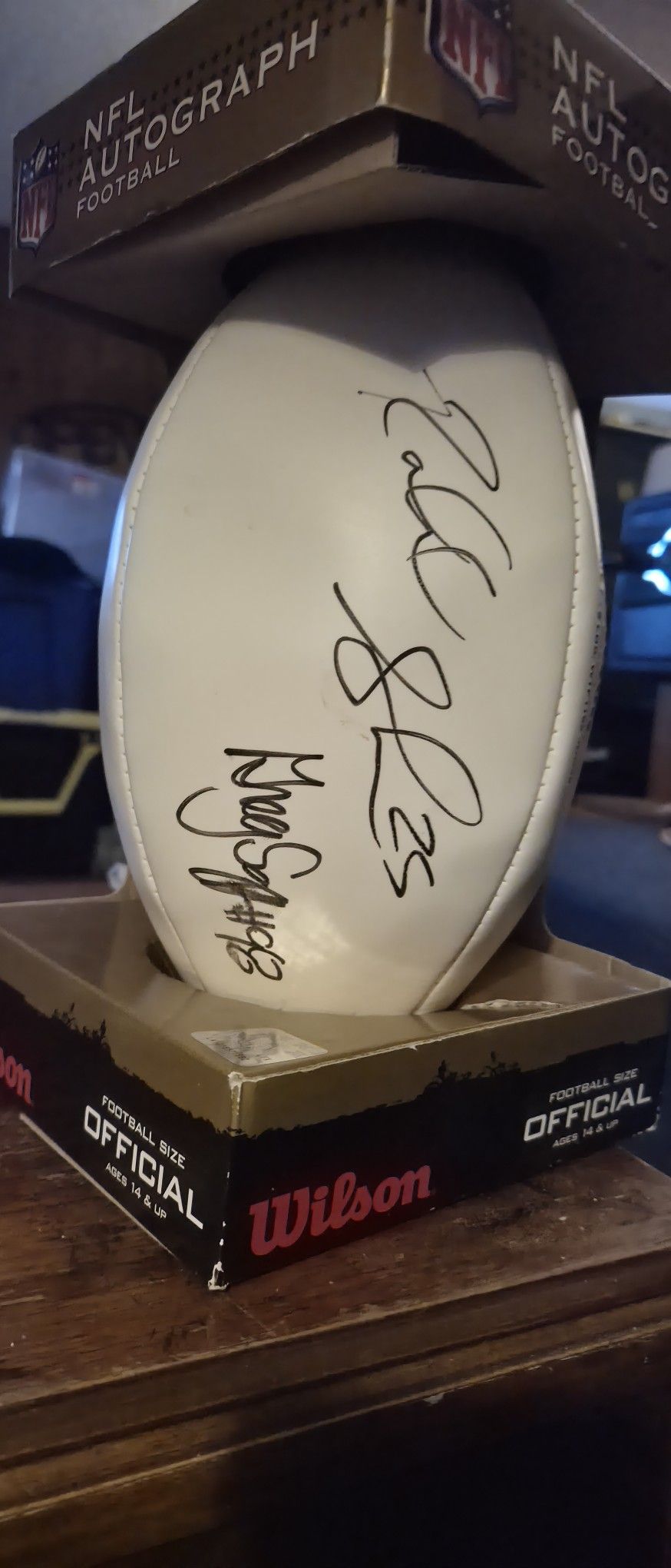 Seahawks Richard Sherman #25 & Greg Scruggs #98 Football Signed Autograph Superbowl Win