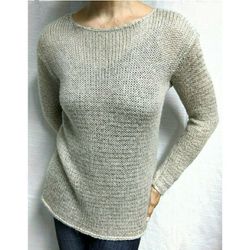 Ann Taylor Mohair Wool Silver Gray Sweater XS