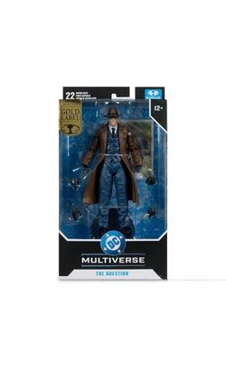In Hand, Brand New, Never Opened 2026 SDCC Exclusive - Mcfarlane - DC - The Question - Gold Label Edition - Action Figure