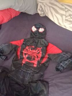 Spiderman miles morales costume size large $10