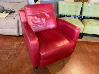 Modern Style Red Leather Chair