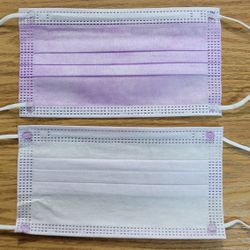 Face Mask Purple Color 3 Layers Good Quality.