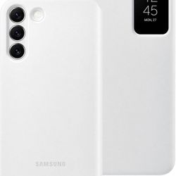 Samsung Official S22+ Smart Clear View Cover White