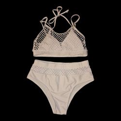 2-piece High-waisted Bikini Swimsuit Set 