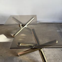 Vintage 1970s Brass Jax Tables – Pair