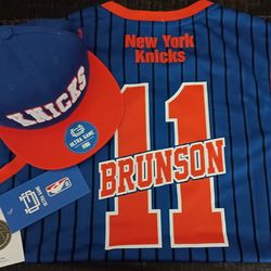 Brand 🆕 Jalen Brunson jersey and KNICKS hat