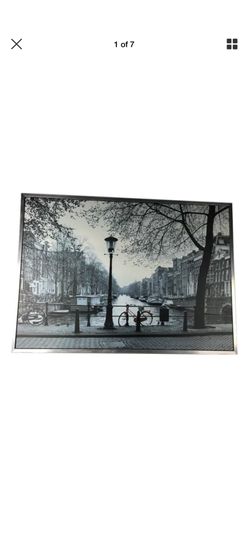 IKEA LARGE Framed Ikea VILSHULT Print of Amsterdam