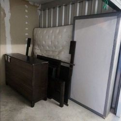 King Sized Bedroom Set w/ Dresser & Mirror + Gaming Chairs