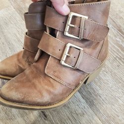 JUSTICE BUCKLE BOOTS Kids Sz 13